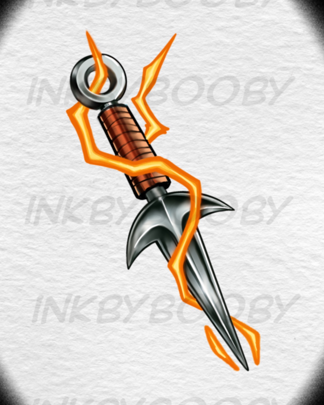 Chrome Kunai Tattoo