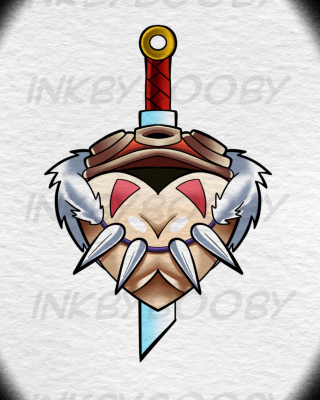 Anime Dagger Tattoo