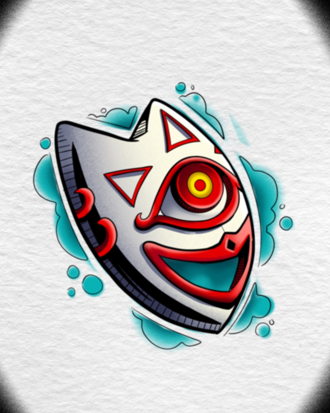 The Legend of Zelda: Ocarina of Time – Mask of Truth Tattoo
