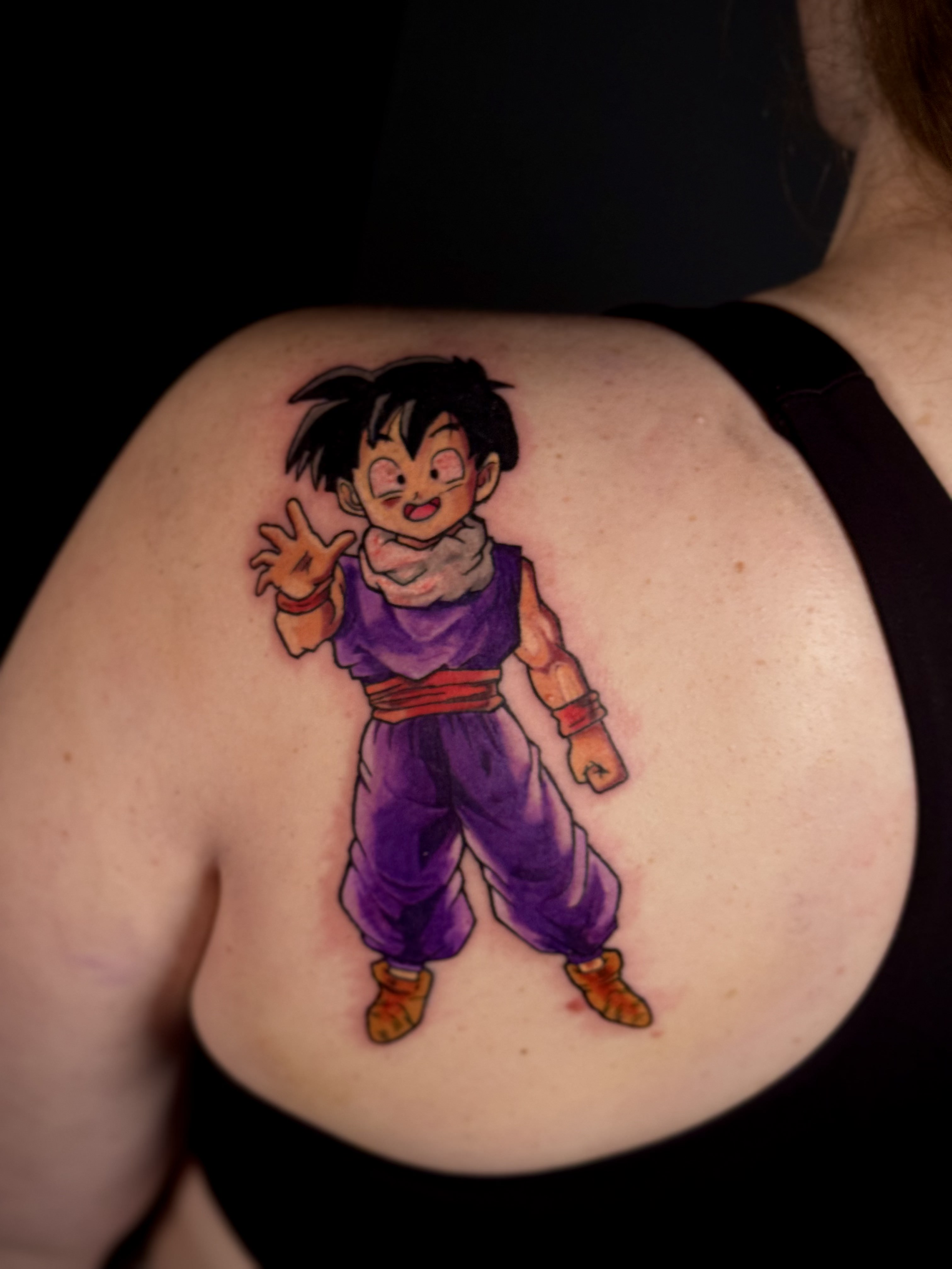 Kid Gohan Dragon Ball Z Color Tattoo